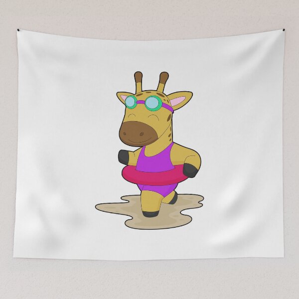 Item preview, Giraffe Swimming Inflatable float Summer designed and sold by Snabdesign84.