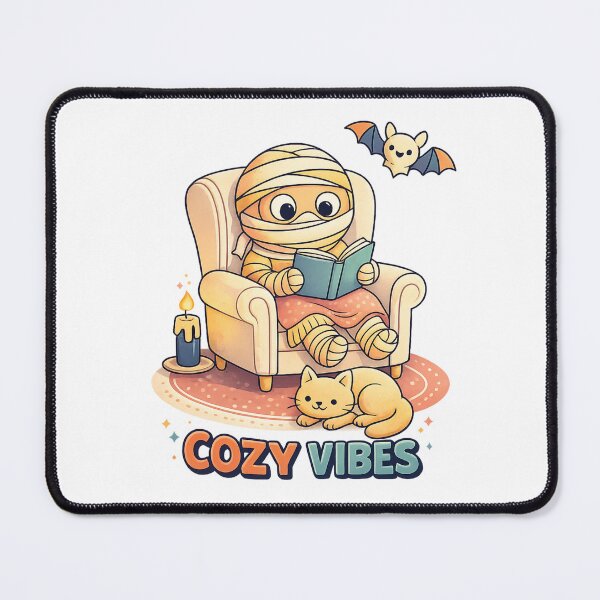 Item preview, Cozy Vibes Halloween Mummy Cute designed and sold by SoftSproutstu.