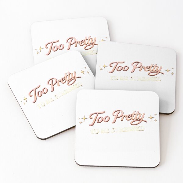 Item preview, Too Pretty To Be Stressed Soft Girl Aesthetic Self Love Quote Confidence Shirt designed and sold by JagrDesigns.