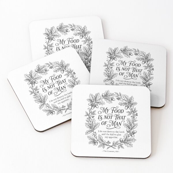 Item preview, My Food Is Not That Of Man Frankenstein Creature Quote designed and sold by Fenay Designs.