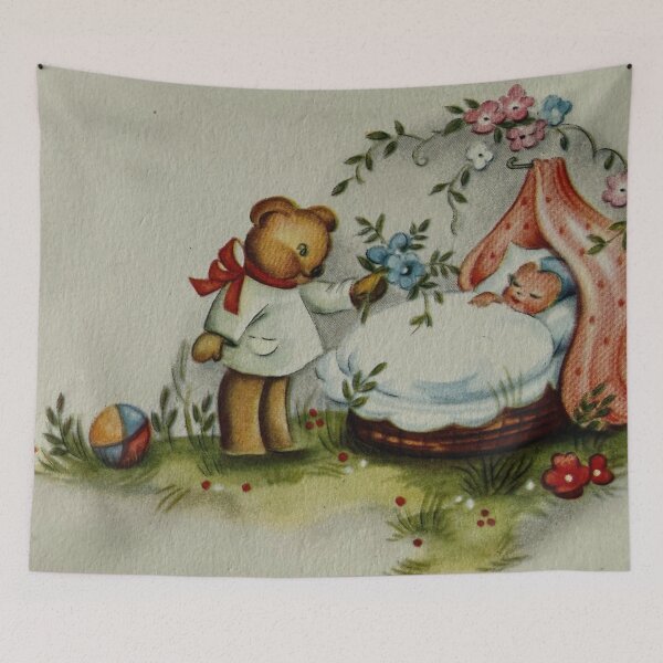 Item preview, Vintage congratulations with new baby card designed and sold by Photopat.