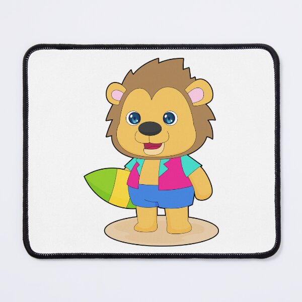 Item preview, Lion Surfing Surfboard Summer designed and sold by Snabdesign84.
