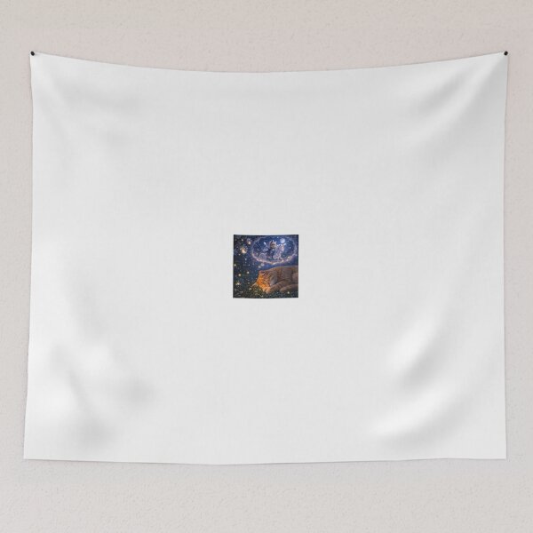 Item preview, Sleeping Cat Dreaming of Magical World designed and sold by LovelyCatGalaxy.