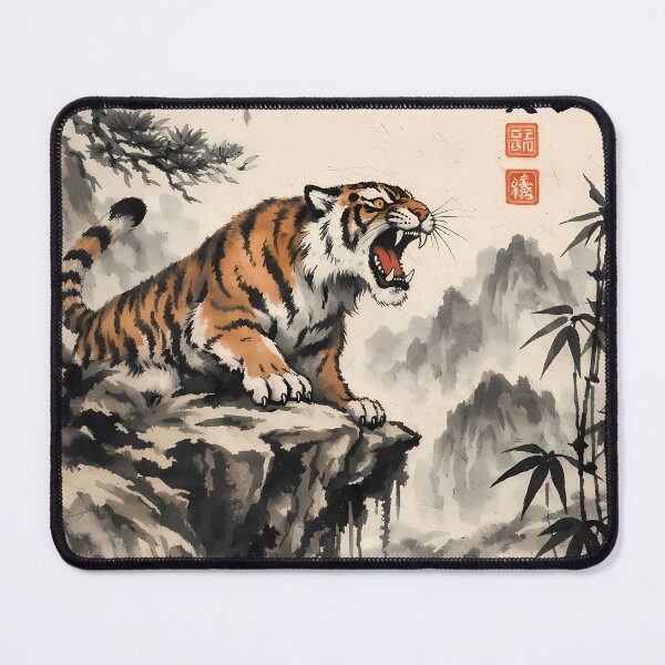Item preview, Roaring Tiger on Cliffside designed and sold by cuprum.