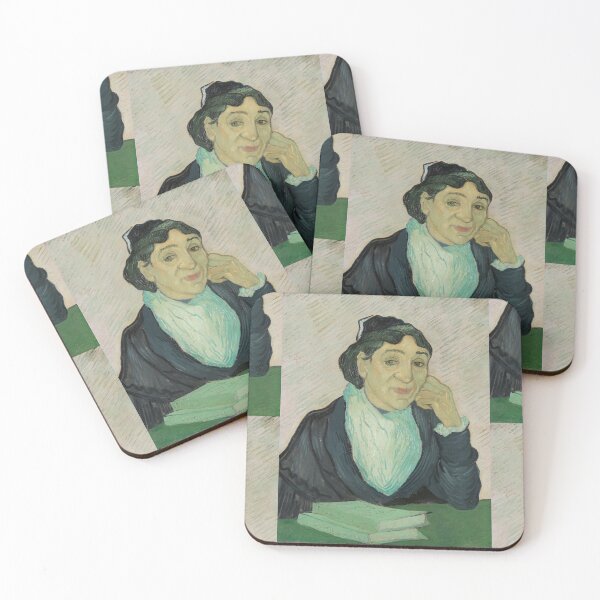 Item preview, L Arlésienne Portrait of Madame Ginoux by Vincent van Gogh: Bookish Fine Art Print designed and sold by artofuniverse.