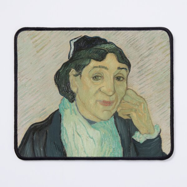 Item preview, L Arlésienne Portrait of Madame Ginoux by Vincent van Gogh: Bookish Fine Art Print designed and sold by artofuniverse.