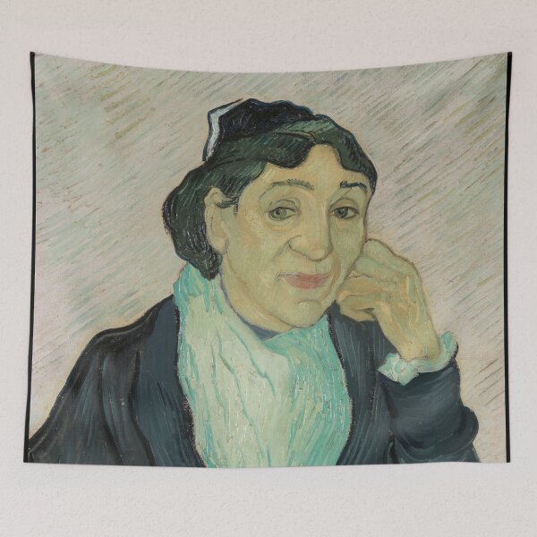 Item preview, L Arlésienne Portrait of Madame Ginoux by Vincent van Gogh: Bookish Fine Art Print designed and sold by artofuniverse.