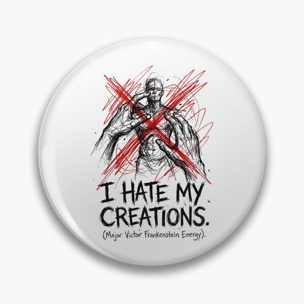 Item preview, I Hate My Creations Major Victor Frankenstein Energy Funny designed and sold by Fenay Designs.