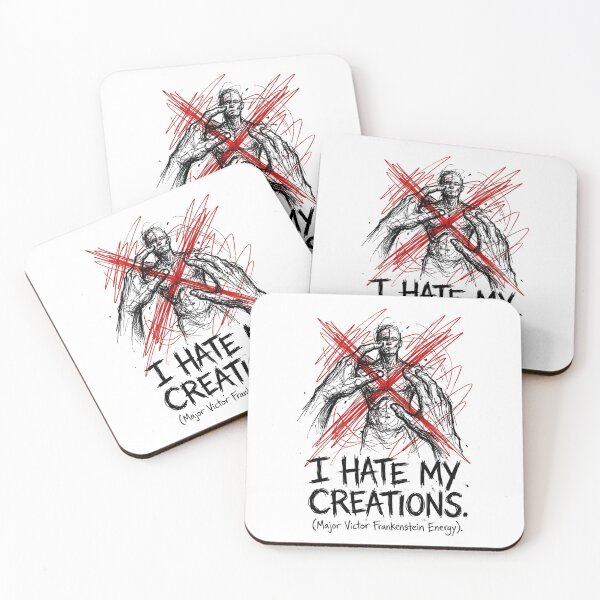 Item preview, I Hate My Creations Major Victor Frankenstein Energy Funny designed and sold by Fenay Designs.