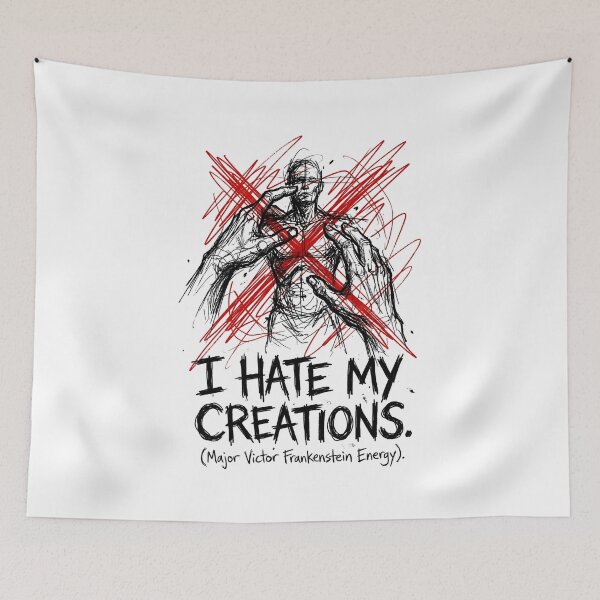 Item preview, I Hate My Creations Major Victor Frankenstein Energy Funny designed and sold by Fenay Designs.