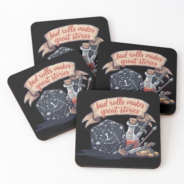 Item preview, Bad rolls makes great stories designed and sold by Boardgameo.
