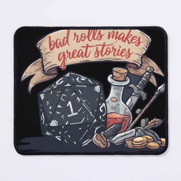 Item preview, Bad rolls makes great stories designed and sold by Boardgameo.