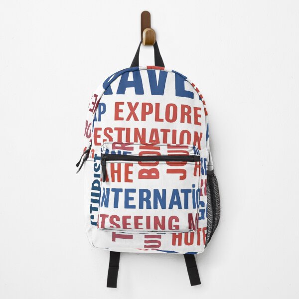 Item preview, Travelers Word Cloud – Adventure Typography Tee designed and sold by mbmstores.