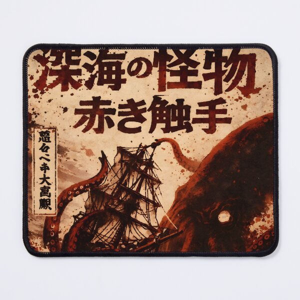 Item preview, 深海の怪物 - Vintage Japanese Kraken Woodblock designed and sold by Timelyrelic.