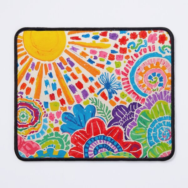 Item preview, Sunburst Garden – Abstract Colorful Floral Pattern designed and sold by EchoPrints7.