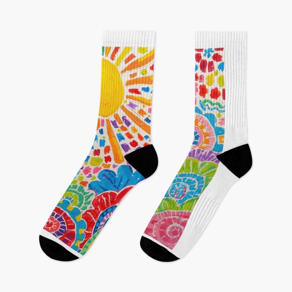 Item preview, Sunburst Garden – Abstract Colorful Floral Pattern designed and sold by EchoPrints7.