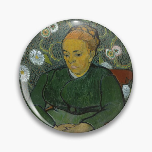 Item preview, La Berceuse Portrait of Madame Roulin by Vincent van Gogh: Floral Portrait Poster designed and sold by artofuniverse.