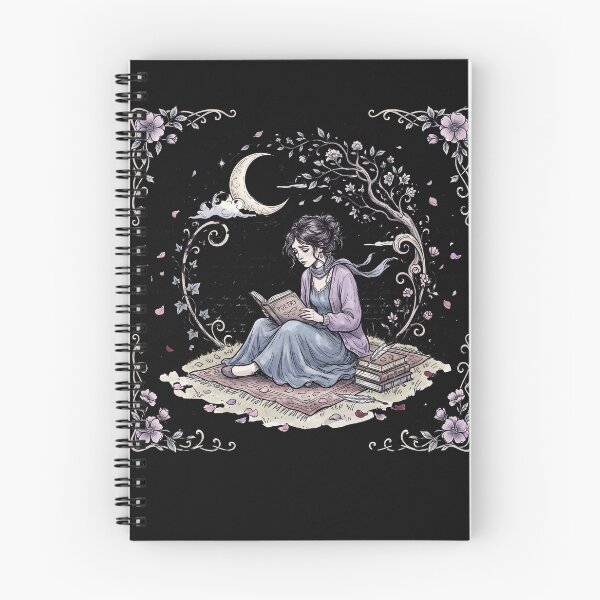 Item preview, Poetcore Melancholy Moon Poetry Girl Aesthetic T-Shirt designed and sold by Egyptian king ⭐⭐⭐⭐⭐.