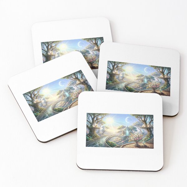 Item preview, Celestial Elven Sanctuary - Dreamy Fantasy Landscape designed and sold by M.O.K..