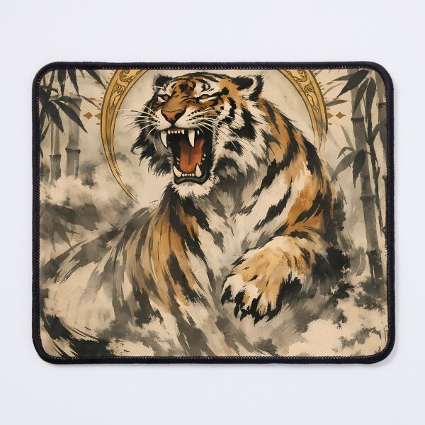 Item preview, Vintage Wild Tiger Poster designed and sold by cuprum.