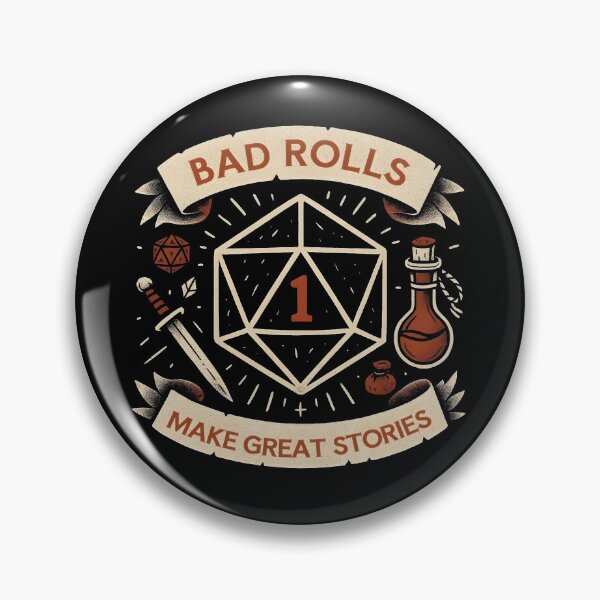 Item preview, Bad rolls make great stories designed and sold by Boardgameo.