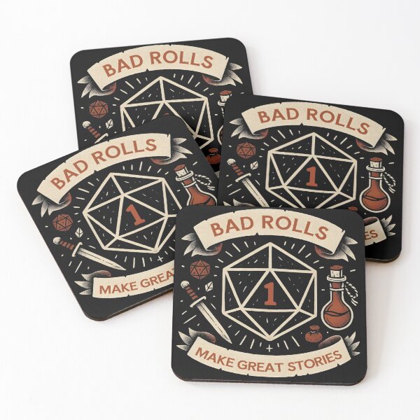 Item preview, Bad rolls make great stories designed and sold by Boardgameo.
