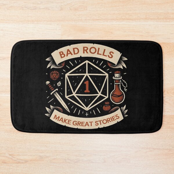 Item preview, Bad rolls make great stories designed and sold by Boardgameo.
