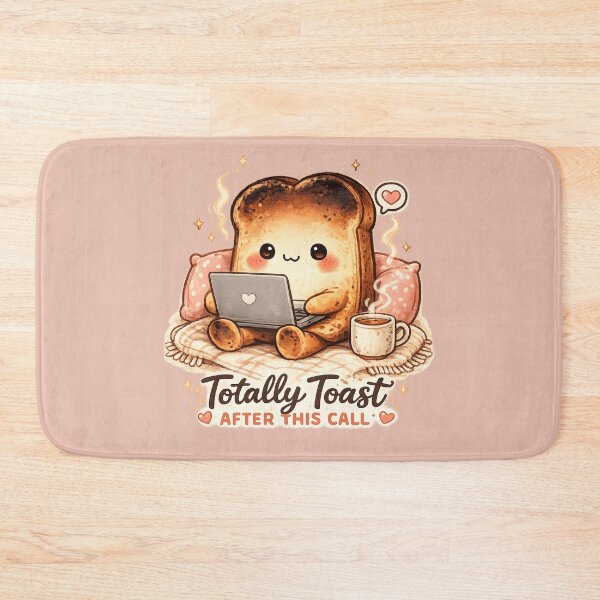 Item preview, Cute Toast Laptop Kawaii - Totally Toast After This Call | Cozy Work From Home Humor designed and sold by PopCulturePixel.