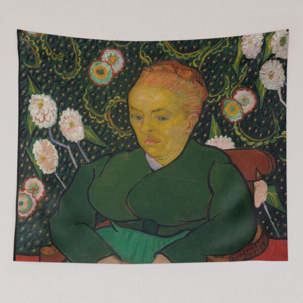 Item preview, La Berceuse by Vincent van Gogh: Post Impressionist Floral Portrait Poster designed and sold by artofuniverse.