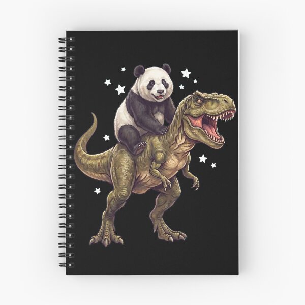 Item preview, Funny Panda Riding T Rex Dinosaur Animal Lover designed and sold by TerryConnells.