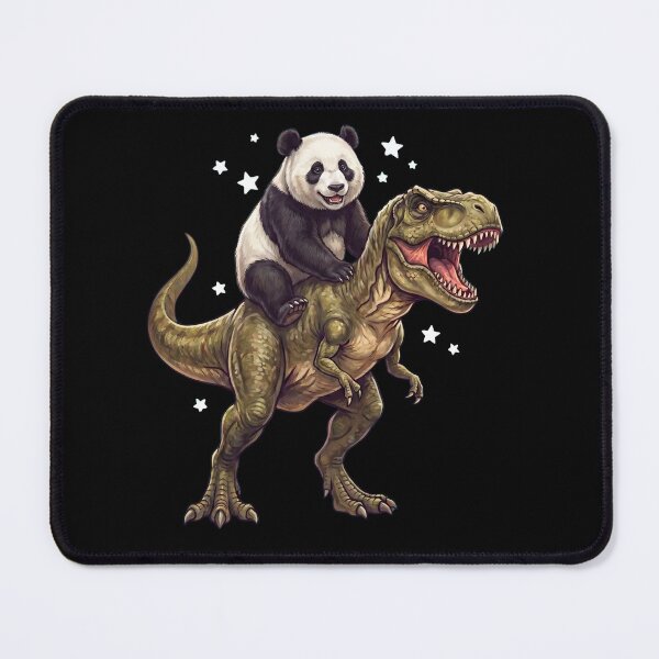 Item preview, Funny Panda Riding T Rex Dinosaur Animal Lover designed and sold by TerryConnells.