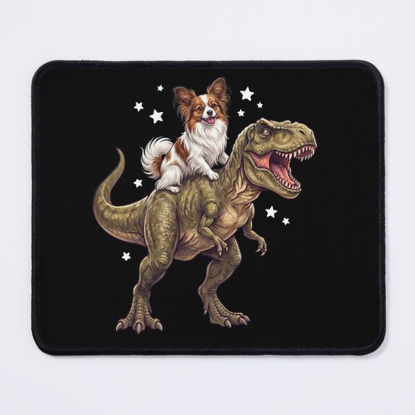 Item preview, Funny Papillon Riding T Rex Dinosaur Dog Lover designed and sold by TerryConnells.