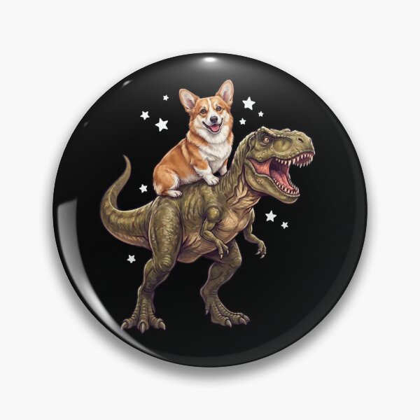 Item preview, Funny Pembroke Welsh Corgi Riding T Rex Dinosaur Dog Lover designed and sold by TerryConnells.