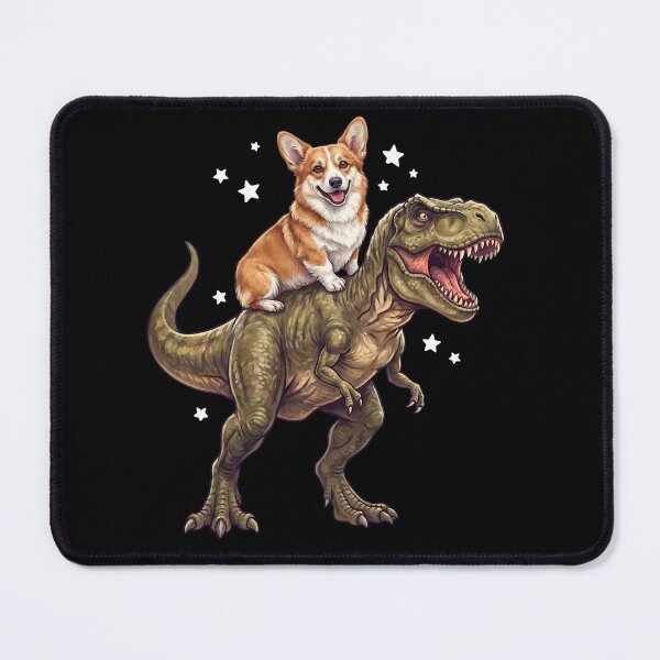 Item preview, Funny Pembroke Welsh Corgi Riding T Rex Dinosaur Dog Lover designed and sold by TerryConnells.