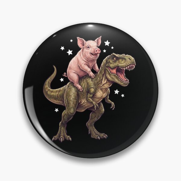Artikelvorschau, Lustiges Schwein reitet T-Rex Dinosaurier Tierliebhaber entworfen und verkauft von TerryConnells.