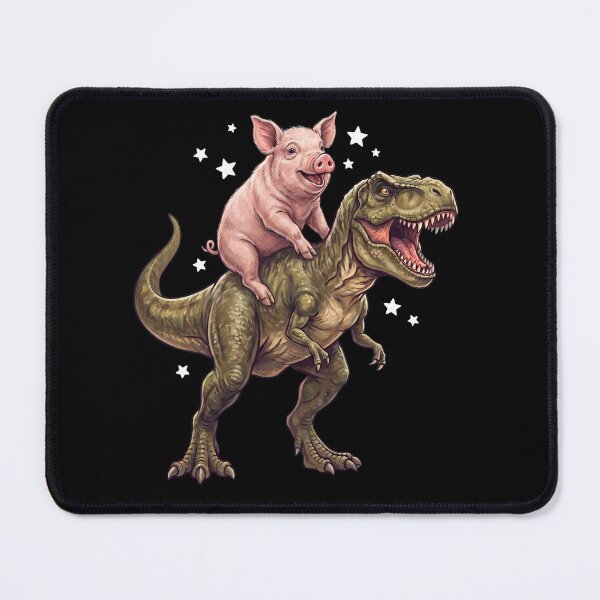 Artikelvorschau, Lustiges Schwein reitet T-Rex Dinosaurier Tierliebhaber entworfen und verkauft von TerryConnells.