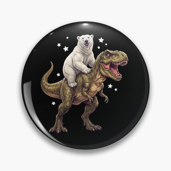 Item preview, Funny Polar Bear Riding T Rex Dinosaur Animal Lover designed and sold by TerryConnells.