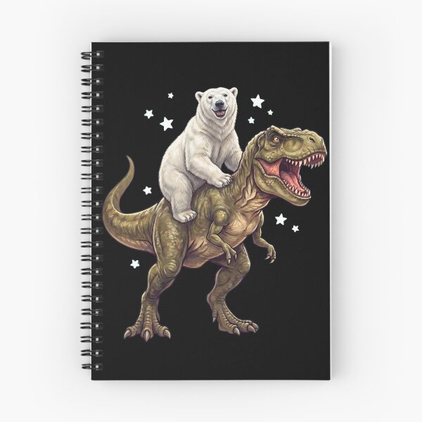 Item preview, Funny Polar Bear Riding T Rex Dinosaur Animal Lover designed and sold by TerryConnells.