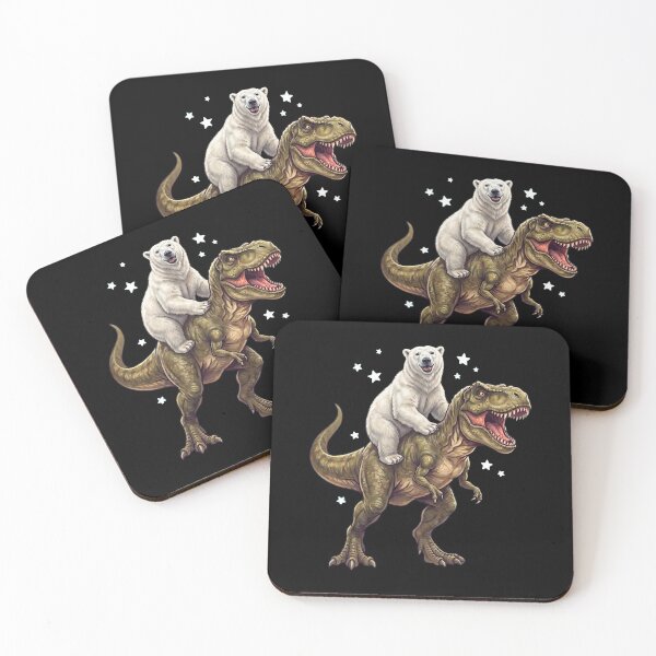 Item preview, Funny Polar Bear Riding T Rex Dinosaur Animal Lover designed and sold by TerryConnells.