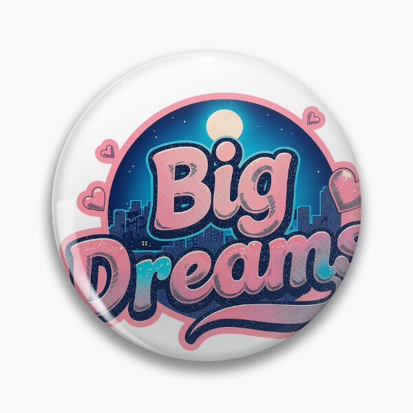Item preview, Beautiful text "Big Dreams" city, moon designed and sold by TanyaLovus.