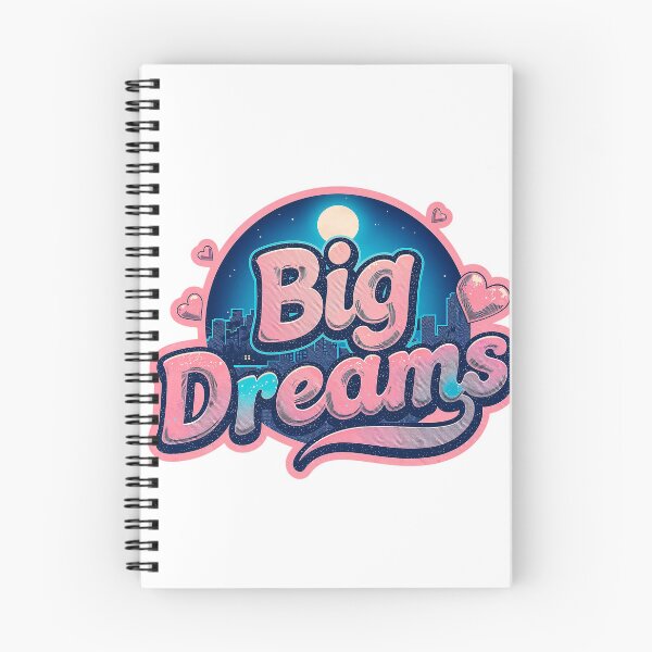 Item preview, Beautiful text "Big Dreams" city, moon designed and sold by TanyaLovus.