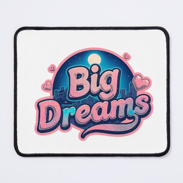 Item preview, Beautiful text "Big Dreams" city, moon designed and sold by TanyaLovus.