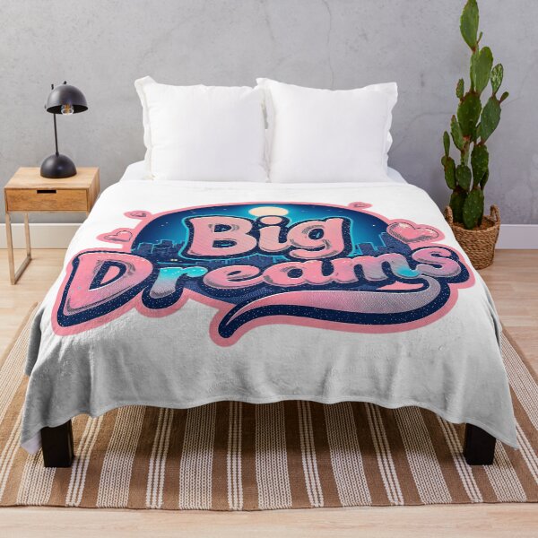 Item preview, Beautiful text "Big Dreams" city, moon designed and sold by TanyaLovus.