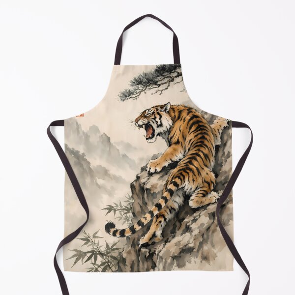 Item preview, Tiger Roaring on Mountain Cliff designed and sold by cuprum.