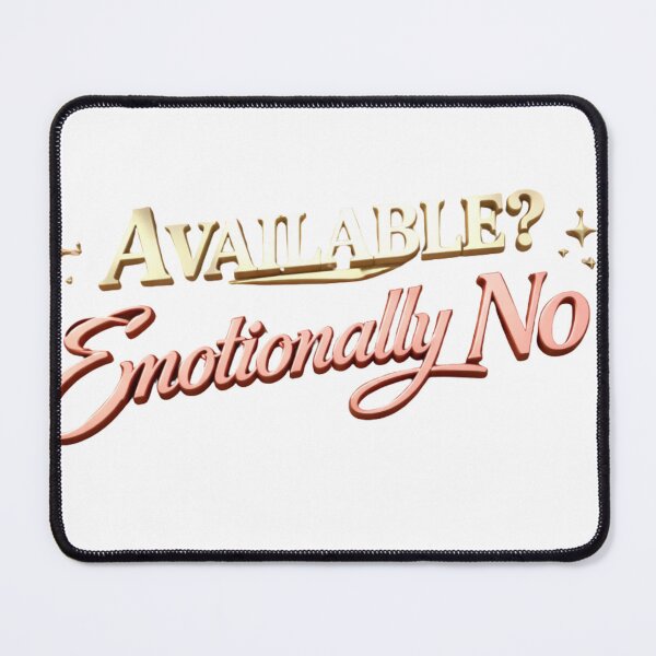 Item preview, Available Emotionally No Funny Relationship Quote Dating Humor Soft Girl Aesthetic Shirt designed and sold by JagrDesigns.