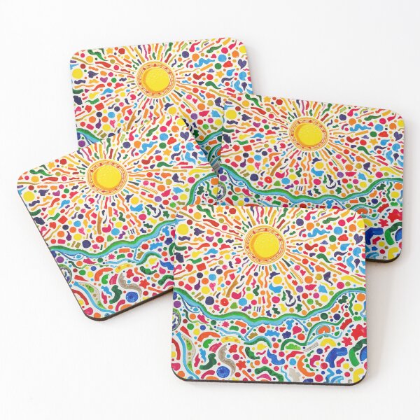 Aperçu de l'œuvre Radiant Sun Garden – Colorful Abstract Bloom créée et vendue par EchoPrints7.