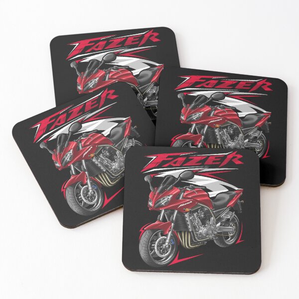 Artikelvorschau, Yamaha FZS1000 Fazer 2001-2002 Vivid Red für Motorradfahrer entworfen und verkauft von MotoApparelHub.