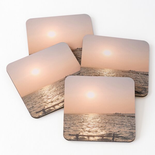 Item preview, Golden Sunrise Over Koh Larn Ocean Waves designed and sold by officialronh.