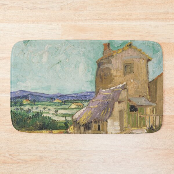 Item preview, La Maison De La Crau the Old Mill by Vincent van Gogh: Rustic Art Print designed and sold by artofuniverse.