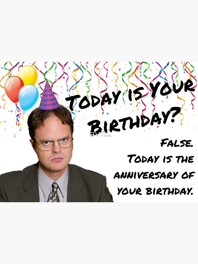 the office dwight schrute birthday sticker by avit1